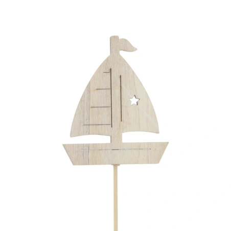 Boat, 7 cm on a 50 cm stick