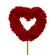 Heart, 7.5 cm on a 50 cm stick