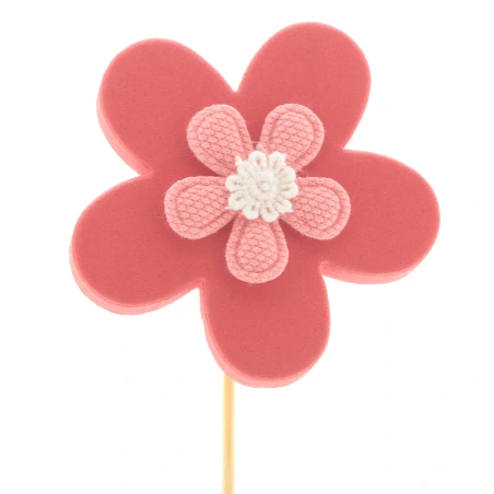 Fantasy flower, 7 cm on a 50 cm stick