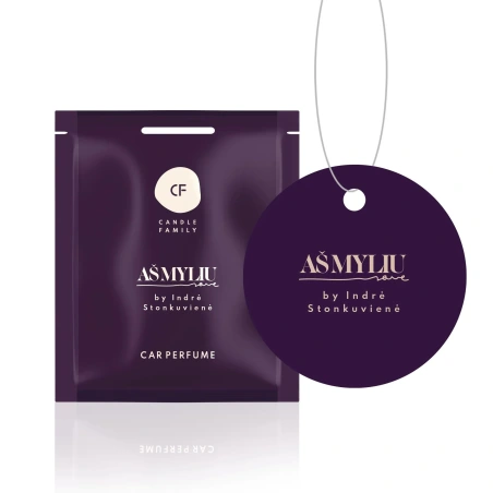 Hanging car air freshener "I LOVE MYSELF"