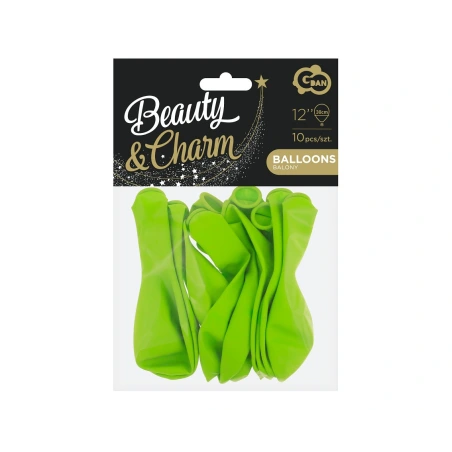 Balionai, 1 pak. - 10 vnt., 30 cm, žali