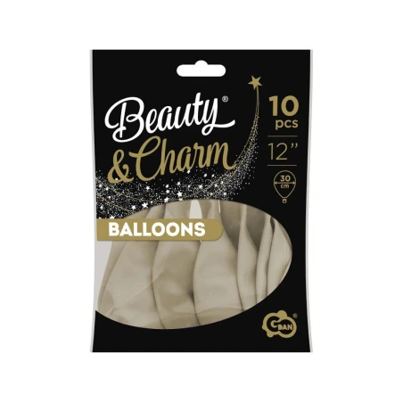 Balloons, 1 pack. - 10 vnt., 30 cm, sand