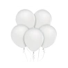 Balloons, 1 pack. - 50 vnt., 30 cm, metallic white
