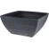 Flowerpot, square, dark gray, 49×49×28.5 cm
