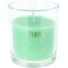 Scented candle in a glass jar