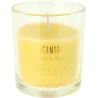 Scented candle in a glass jar