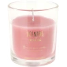 Scented candle in a glass jar