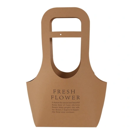 Gift - Flower Bag, 17,5×7,5×32,5 cm, brown