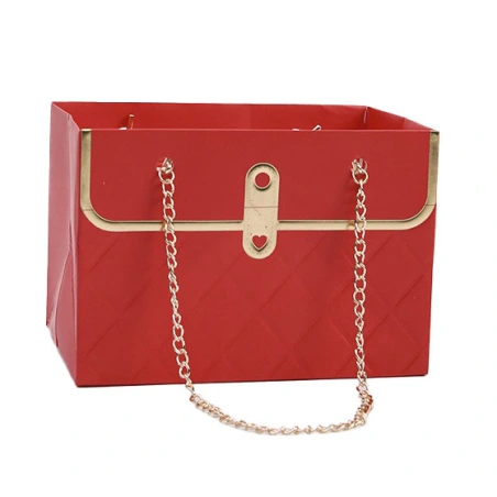 Gift Bag, 10,5×15 cm, red