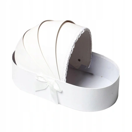 Gift Bag „Baby Cradle“, 33×17×18 cm, white