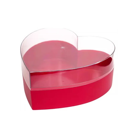 Heart Shaped Gift Box, 27×27 cm, red