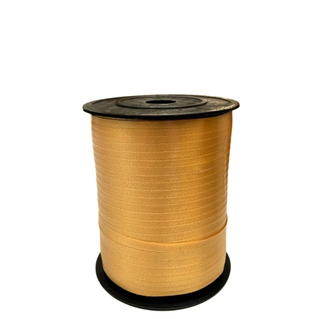 Polypropylene ribbon, 5 mm × 500 y (457.2 m), gold color