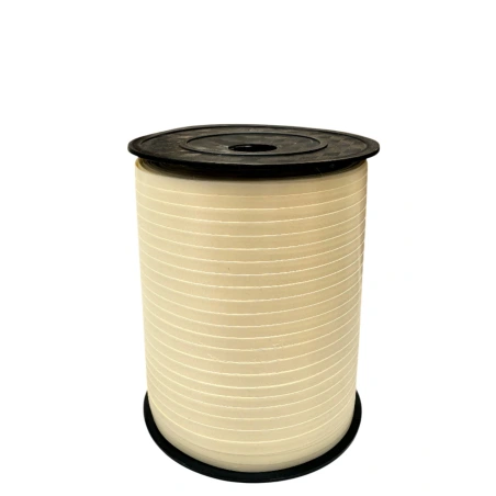 Polypropylene tape, 5 mm × 500 y (457.2 m), cream color