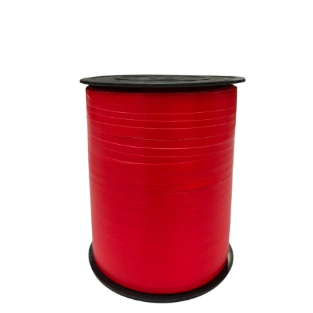 Painted polypropylene ribbon, 5 mm × 500 y (457.2 m), red