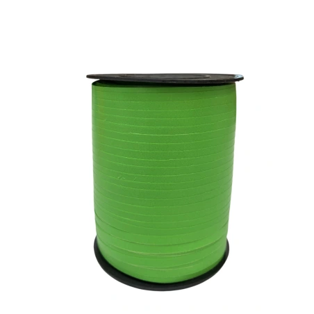 Painted polypropylene ribbon, 5 mm × 500 y (457.2 m), light green