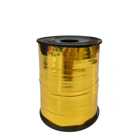 Metallized polypropylene ribbon, 5 mm × 250 y (228.6 m), gold color