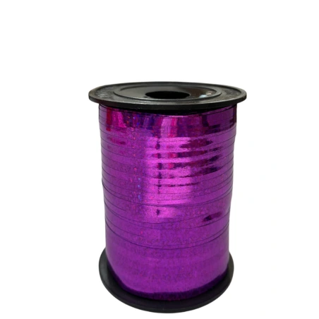 Holographic polypropylene ribbon, 5 mm × 250 y (228.6 m), purple