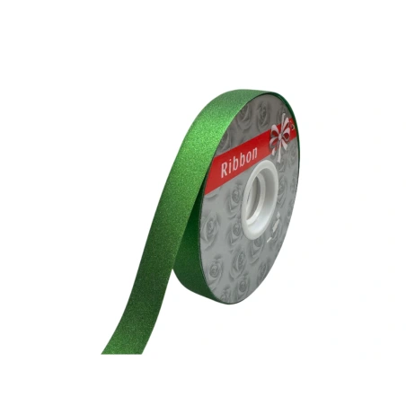 Ribbon, 1.8 mm × 100 y (91.44 m), one side glossy, green