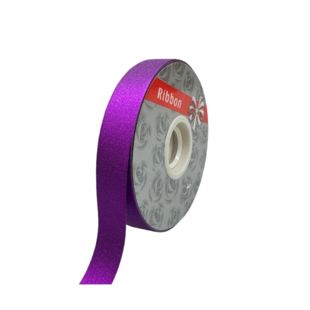Ribbon, 1.8 mm × 100 y (91.44 m), one side glossy, purple