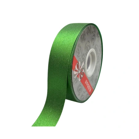 Ribbon, 2.8 mm × 100 y (91.44 m), one side glossy, green