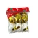Ribbon, 5 mm × 10 m, white and gold colors, 1 pack - 6 pcs.
