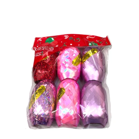 Ribbon, 5 mm × 10 m, various colors, 1 pack - 6 pcs.