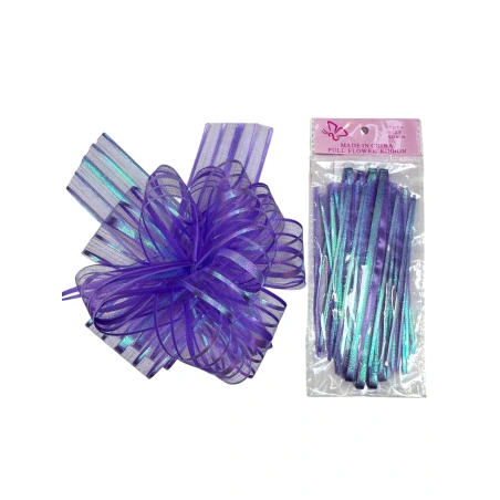 Organza ribbon, 50 mm × 120 cm, purple