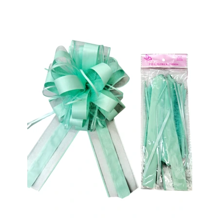 Organza ribbon, 6.4×170 cm, light green