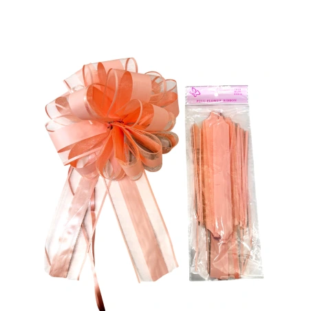 Organza ribbon, 6.4×170 cm, orange