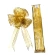 Organza ribbon, 6.4×170 cm, gold color, 1 pack - 10 pcs.