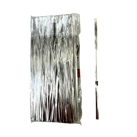 Swivel fastening strip, 15 cm, silver color, 1 pack - 750 pcs.