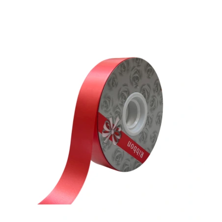 Polypropylene tape, 1.8 cm × 100 y (91.44 m), red