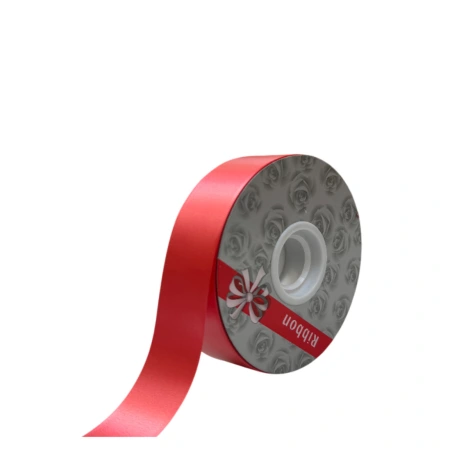 Polypropylene tape, 2.8 cm × 100 y (91.44 m), red