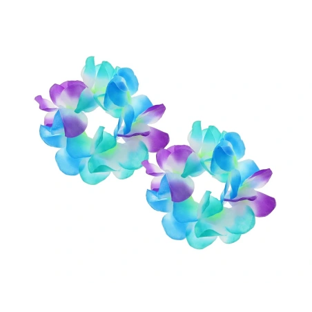 Hawaiian bracelets, blue-purple, 2 pcs.
