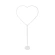 Decoration frame on a rack, Heart shape, 78x162 cm