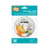 Folio balionas „Fox with Birthday Cake (Happy Birthday)“, 18"