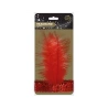 Retro headband (50-60 cm) with a red 20 cm feather
