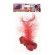 Headband with feather "Retro" (red)