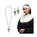 Set Nun (necklace and earrings)