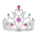 Princesės karūna su spalvotais akmenukais, 9 cm