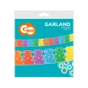 Paper garland "Rainbow Teddies", 360 x 17.8 x 18 cm