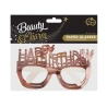 B&C Paper Glasses Happy Birthday, rose gold, 4 pcs.