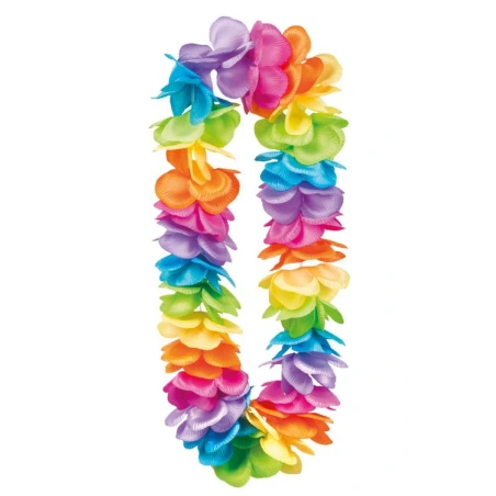 Hawaiian necklace, Rainbow deluxe XL, 104 cm
