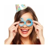 Glasses 30th birthday, blue
