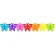 Paper garland "Rainbow Butterflies", 360 x 18.5 x 17 cm