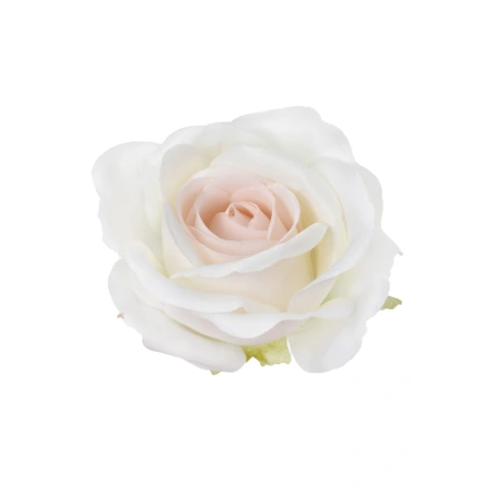Artificial rose flowers, 1 pack - 12 pcs., light green and light pink