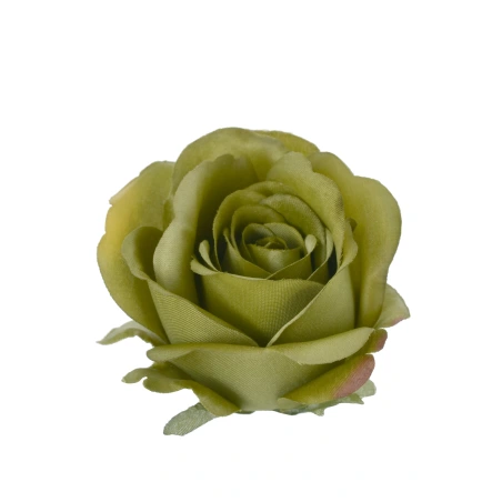 Artificial rose flowers, 1 pack - 12 pcs., green color