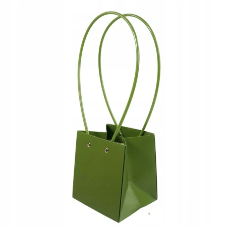 Gift Bag, 12,4×13×15 cm, dark green