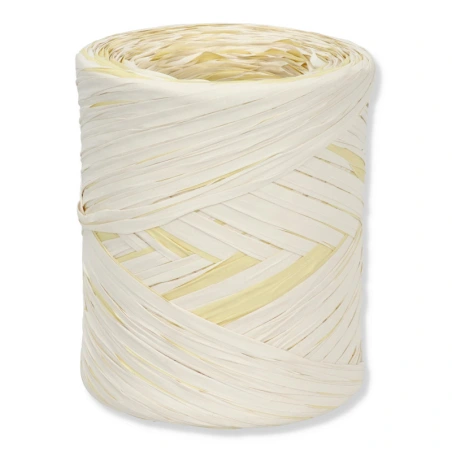 Raffia, 200 m, two-tone - white and yellow