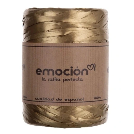 Raffia, 200 m, gold color